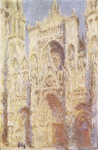 İngilizce: Rouen Katedrali, Batı Cephesi, Güneş Işığı by Claude Monet